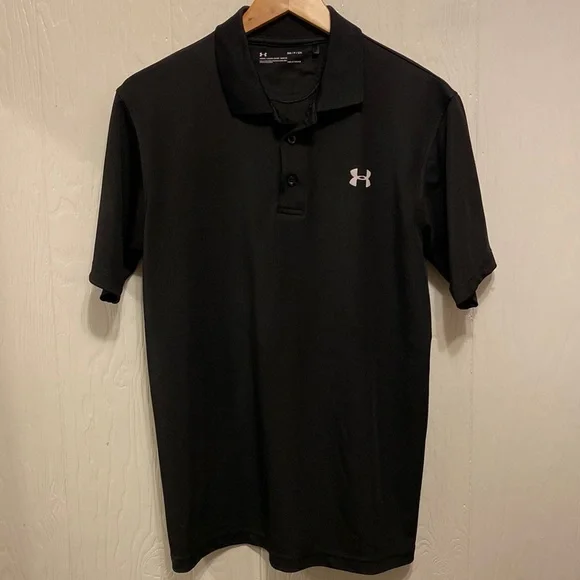 Under Armour Black Loose Fit Polo S - Picture 1 of 5